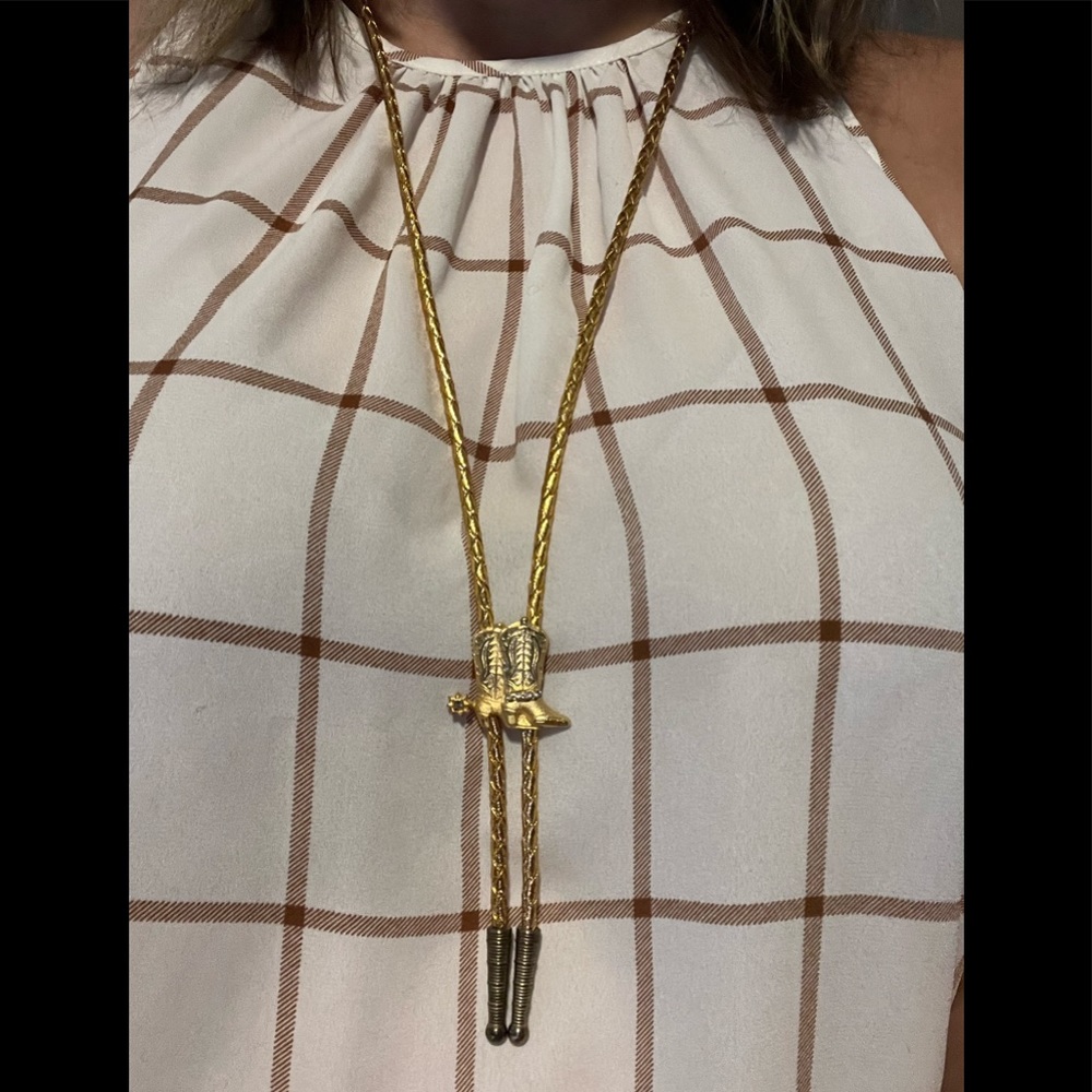 Western Leather Bolo Necktie